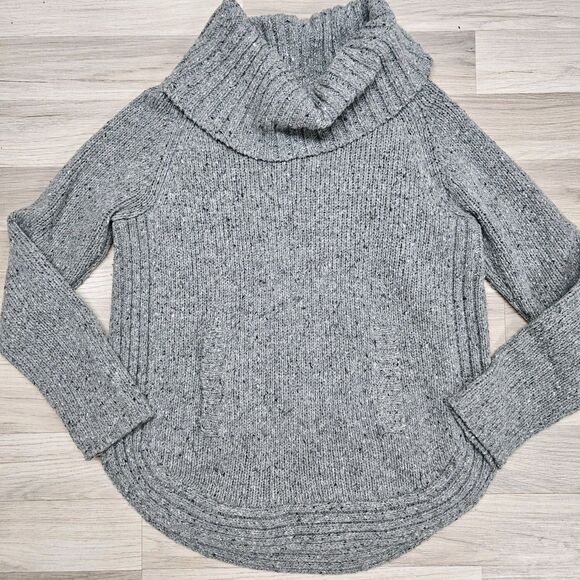 Cynthia Rowley Gray Cowl Neck Sweater - Picture 2 of 8